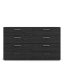 Pepe Black Woodgrain Wide 8 Chest of Drawers