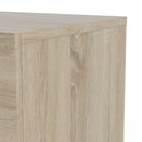 Pepe Oak Finish 2 Drawers Wood Bedside Table
