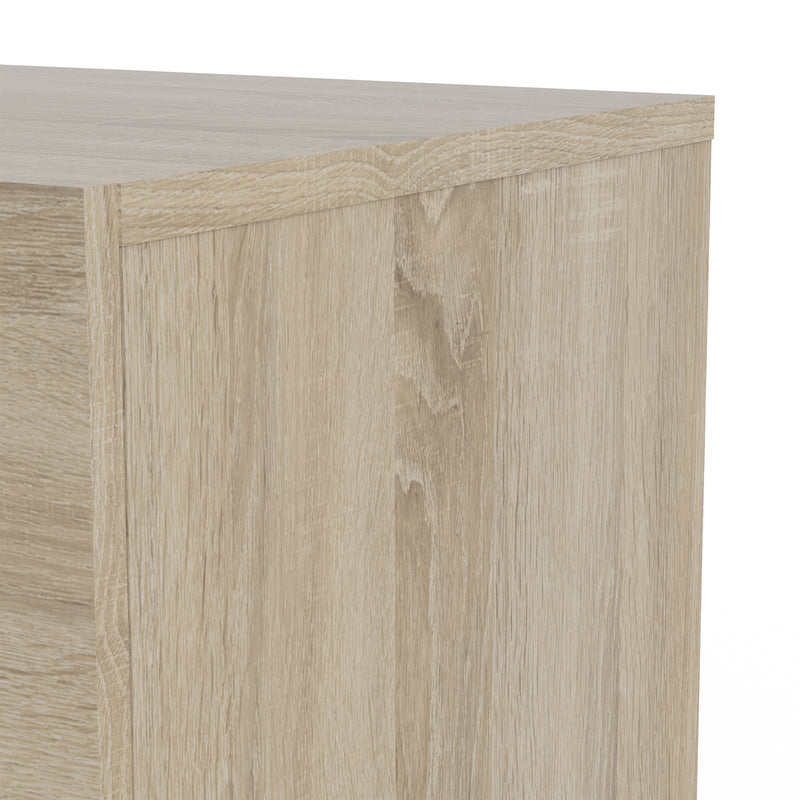 Pepe Oak Finish 2 Drawers Wood Bedside Table