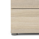 Pepe Oak Finish Wide Wood 8 Chest Of Drawers