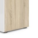 Pepe Oak & White High Gloss 2 Doors Wardrobe