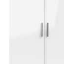 Pepe Oak & White High Gloss 2 Doors Wardrobe