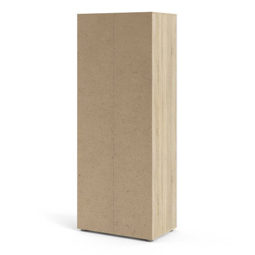 Pepe Oak & White High Gloss 2 Doors Wardrobe