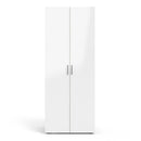 Pepe Oak & White High Gloss 2 Doors Wardrobe