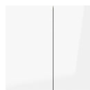 Pepe Oak & White High Gloss 3 Doors Wardrobe