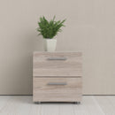 Pepe Truffle Oak 2 Drawers Bedside Table