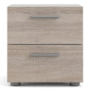 Pepe Truffle Oak 2 Drawers Bedside Table