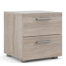 Pepe Truffle Oak 2 Drawers Bedside Table