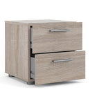 Pepe Truffle Oak 2 Drawers Bedside Table