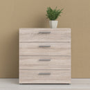 Pepe Truffle Oak Finish 4 Chest of Drawers