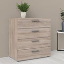 Pepe Truffle Oak Finish 4 Chest of Drawers