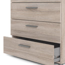 Pepe Truffle Oak Finish 4 Chest of Drawers