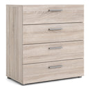 Pepe Truffle Oak Finish 4 Chest of Drawers