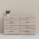 Pepe Truffle Oak Wide 8 Chest of Drawers