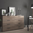 Pepe Truffle Oak Wide 8 Chest of Drawers