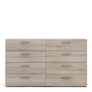 Pepe Truffle Oak Wide 8 Chest of Drawers