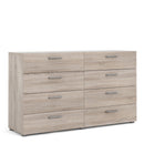 Pepe Truffle Oak Wide 8 Chest of Drawers
