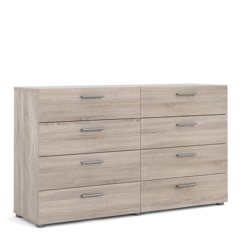 Pepe Truffle Oak Wide 8 Chest of Drawers