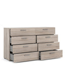 Pepe Truffle Oak Wide 8 Chest of Drawers