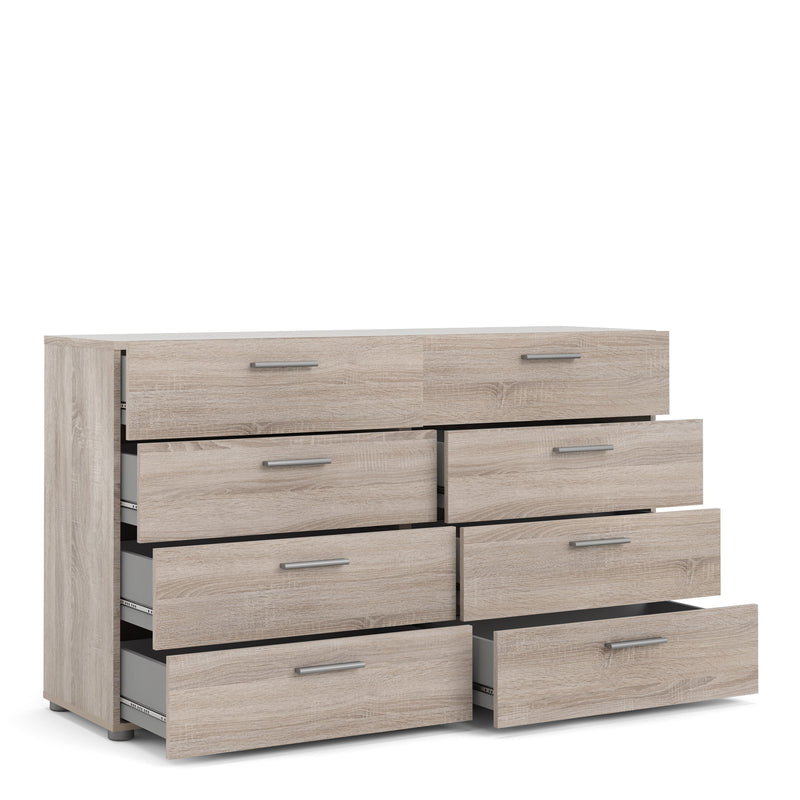 Pepe Truffle Oak Wide 8 Chest of Drawers