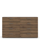 Pepe Walnut Finish Wide 8 Chest Of Drawers