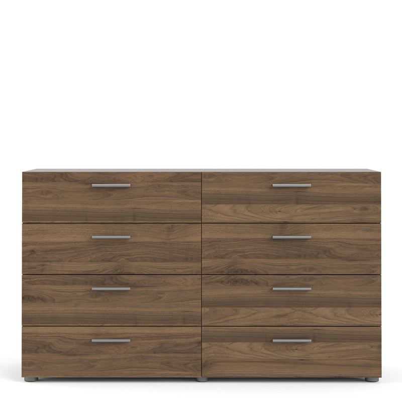Pepe Walnut Finish Wide 8 Chest Of Drawers