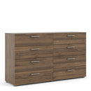 Pepe Walnut Finish Wide 8 Chest Of Drawers