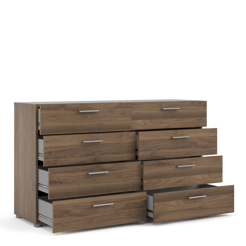 Pepe Walnut Finish Wide 8 Chest Of Drawers