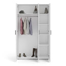 Pepe White Wooden 3 Doors Wardrobe