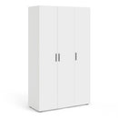 Pepe White Wooden 3 Doors Wardrobe