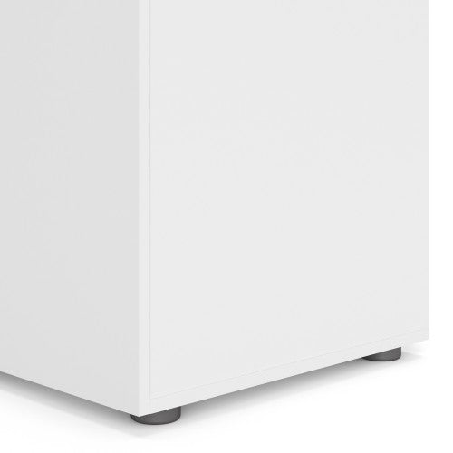 Pepe White Wooden 3 Doors Wardrobe