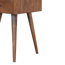 Petite Chestnut Finish 1 Drawer Bedside Table by Lavishway | Bedside Tables-58033