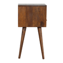 Petite Chestnut Finish 1 Drawer Bedside Table by Lavishway | Bedside Tables-58029