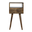Petite Solid Wood 1 Drawer Bedside Table by Lavishway | Bedside Tables-58000