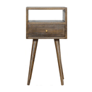 Petite Solid Wood 1 Drawer Bedside Table by Lavishway | Bedside Tables-57999