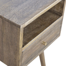 Petite Solid Wood 1 Drawer Bedside Table by Lavishway | Bedside Tables-58002