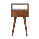 Petite Solid Wood 1 Drawer Bedside Table by Lavishway | Bedside Tables-57975