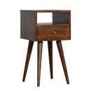 Petite Solid Wood 1 Drawer Bedside Table by Lavishway | Bedside Tables-57974