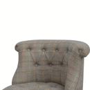 Petite Upholstered Multi Tweed Accent Chair by Lavishway | Accent Chairs-57972