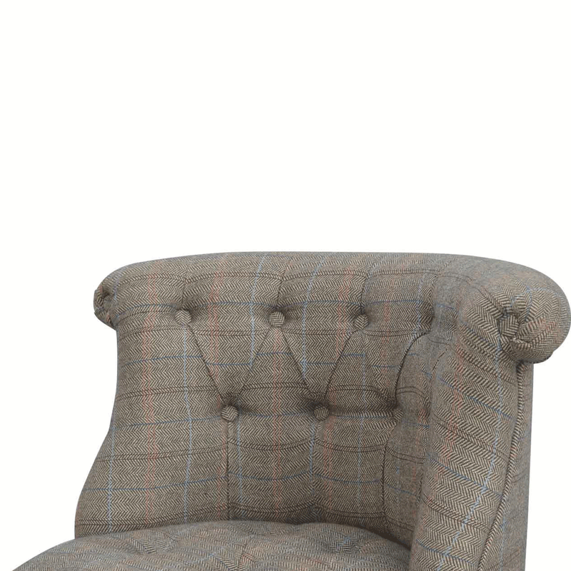 Petite Upholstered Multi Tweed Accent Chair by Lavishway | Accent Chairs-57972