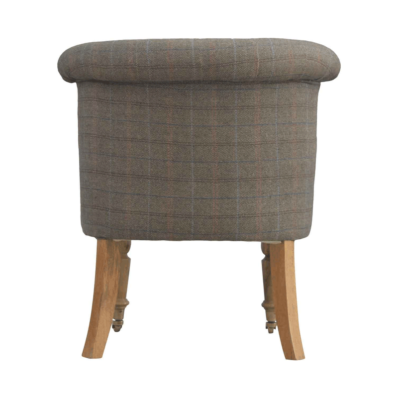 Petite Upholstered Multi Tweed Accent Chair by Lavishway | Accent Chairs-57969