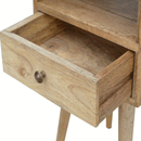 Petite 1 Drawer Oak-ish Bedside Table by Lavishway | Bedside Tables-57926