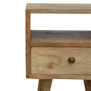 Petite 1 Drawer Oak-ish Bedside Table by Lavishway | Bedside Tables-57928