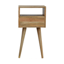 Petite 1 Drawer Oak-ish Bedside Table by Lavishway | Bedside Tables-57924