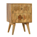 Alsvin Pineapple Carved Bedside Table by Lavishway | Bedside Tables-57875