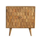 Alsvin Pineapple Carved 2 Doors Cabinet by Lavishway | Hallway Cabinets-57861