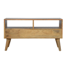 Alsvin Modern 2 Open Slots Wooden Media Unit by Lavishway | TV Units Cabinets-57798