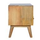 Alsvin Modern 2 Open Slots Wooden Media Unit by Lavishway | TV Units Cabinets-57799