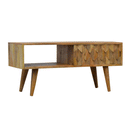 Alsvin 2 Sliding Doors Carved Media Unit by Lavishway | TV Units Cabinets-57780