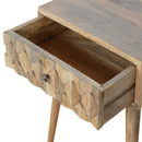 Alsvin Pineapple Carved Bedside Table by Lavishway | Bedside Tables-57768